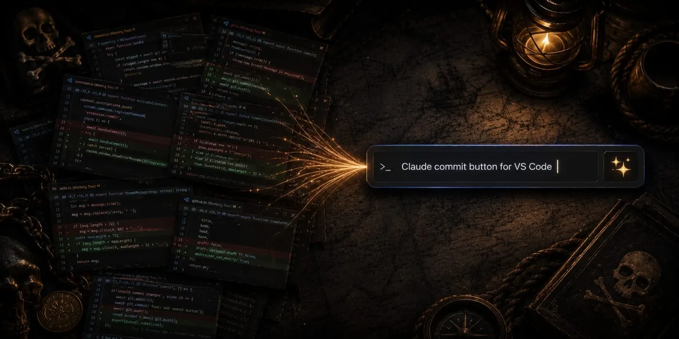 Gerar mensagem de commit com IA: criei uma extensão de VS Code com Claude