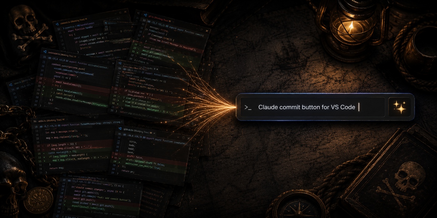Gerar mensagem de commit com IA: criei uma extensão de VS Code com Claude